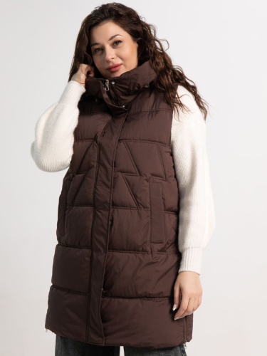 Жилет утепленный Вега (горький шоколад)