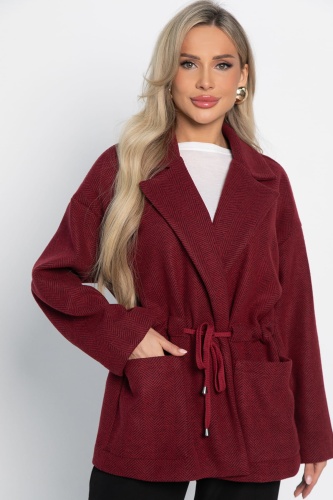 Пальто-пиджак (бордо)