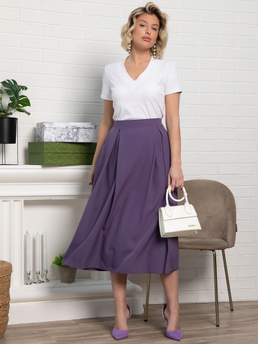 Юбка миди Мариэтта (фиолетовая)