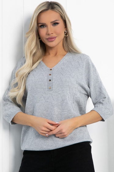 Блуза Капель (светло-серая) Б12837-18М