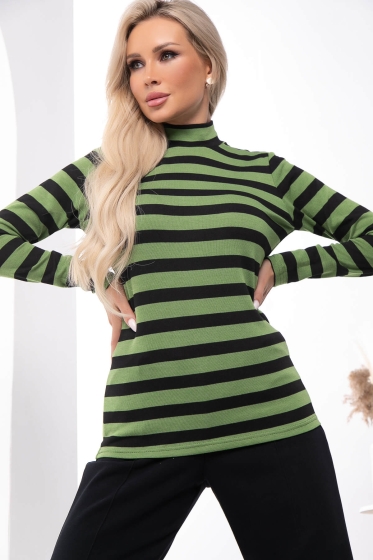 Водолазка "Афина" (блэк энд грин) Б7400
