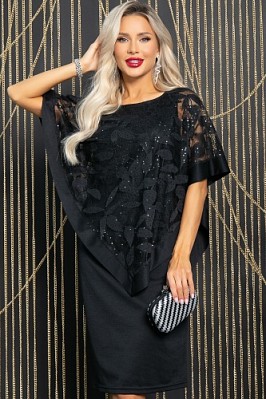 Платье Твой выход (черное) П14585-7М