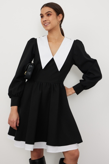Платье Катерина (черное) П12784М