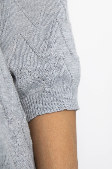 Блуза Капель (светло-серая) Б12837-18М