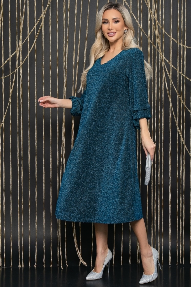 Платье Аглая (бирюзовое) П12040