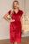 Платье Тайна жемчужины (красное) П12270-35 Платье Тайна жемчужины (красное) П12270-35