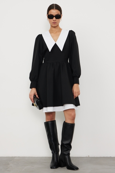 Платье Катерина (черное) П12784М