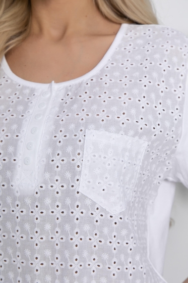 Блуза Радмила (белая) Б10429