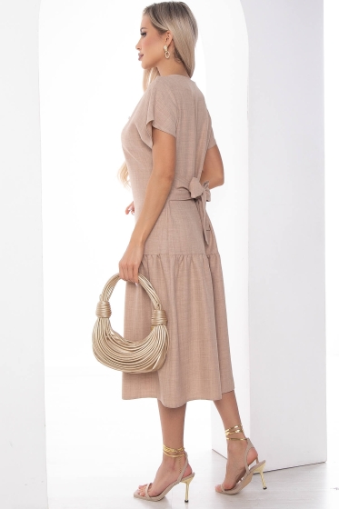 Платье "Ева" (бежевый) П10010
