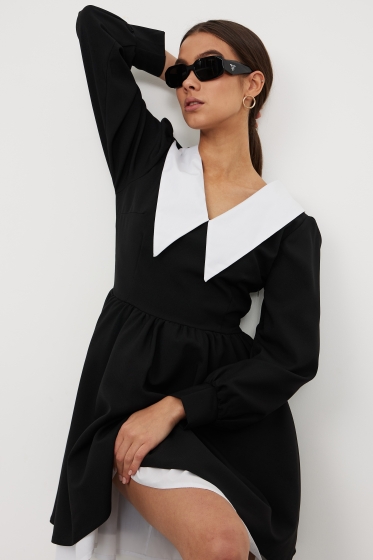 Платье Катерина (черное) П12784М