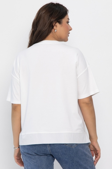 Блуза Флорис (белая) Б13942-1М