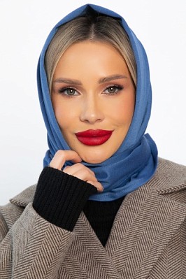 Косынка с отворотом (пепельно-синяя) КО21-23М