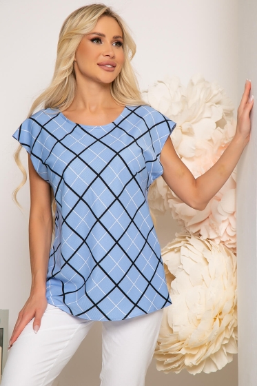 Блуза "Татьяна" (голубая) Б3840