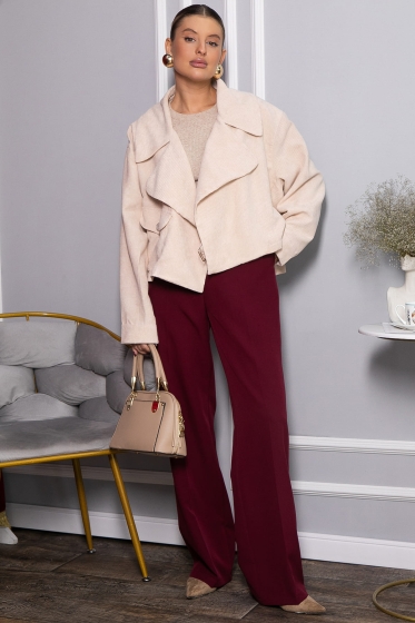 Жакет укороченный Динара (бежевый) Б14326-39М