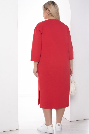 Платье "На спорте" (красное) П9027