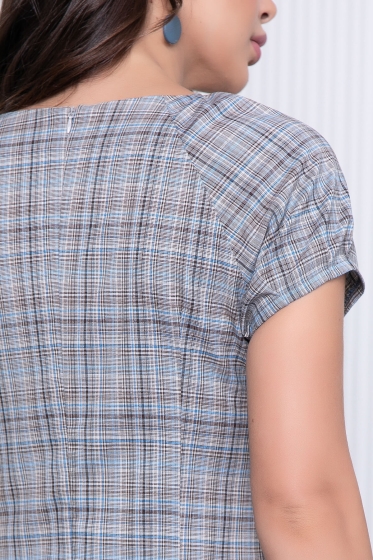 Платье "Вивьен" (клетка) П7087