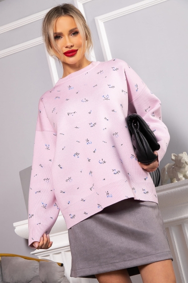 Свитер оверсайз Анита (сиреневый) Б14760-1М